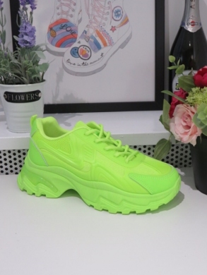 Buty sportowe damskie na płaskim (36-41) 2238 GREEN
