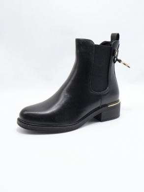 Botki damskie ocieplane na obcasie (36-41) SA3021-1 BLACK