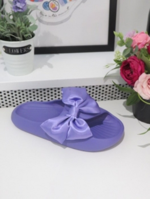 Klapki damskie na płaskim (36-41) SS-117 PURPLE