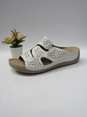 Klapki damskie na koturnie (39-43) DJ31-6 WHITE