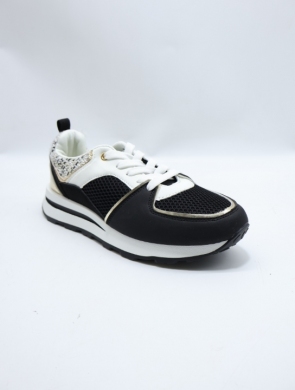 Buty sportowe damskie na płaskim (36-41) EV-395 BLACK