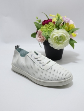 Buty sportowe damskie na płaskim (36-41) 0-1676 SILVER