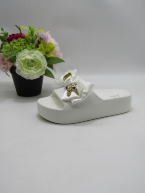 Klapki damskie na koturnie (36-41) SS-176 WHITE