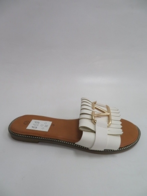 Klapki damskie na płaskim (36-41) 2113-2 WHITE