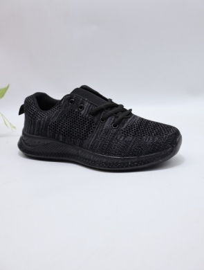 Buty sportowe damskie na płaskim (37-42) S2537 BLACK