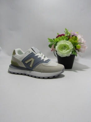 Buty sportowe damskie na płaskim (36-41) 1775 WH/BLUE