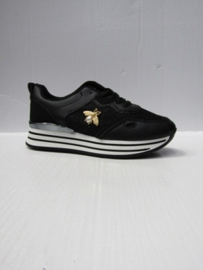 Buty sportowe damskie na płaskim (36-41) LL1903 BLACK