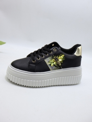 Buty sportowe damskie na płaskim (36-41) BO-160 BLACK