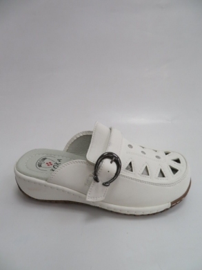 Klapki damskie na koturnie (36-41) 0038 WHITE