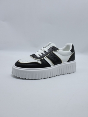 Buty sportowe damskie na płaskim (36-41) AF23-247 WHITE/BLACK