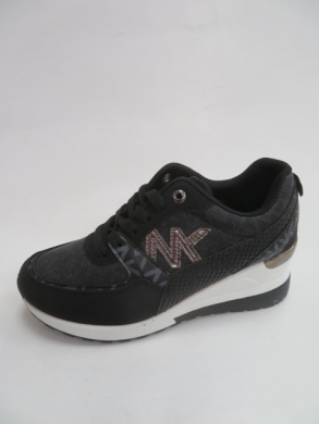 Buty sportowe damskie na koturnie (36-41) LJ-59 BLACK