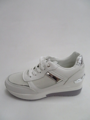 Buty sportowe damskie na koturnie (36-41) 030 WHITE
