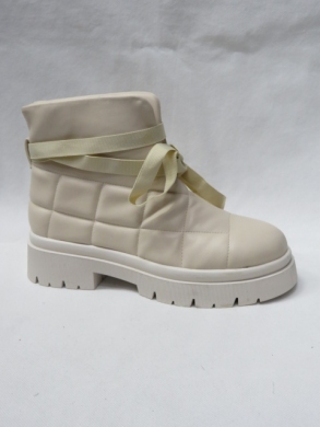 Botki damskie ocieplane na płaskim (36-41) NS307 BEIGE