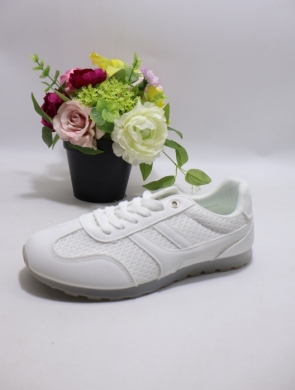 Buty sportowe damskie na płaskim (36-41) K1771 WHITE