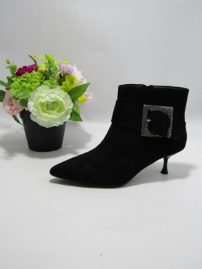 Botki damskie na szpilce (36-41) 7291 BLACK