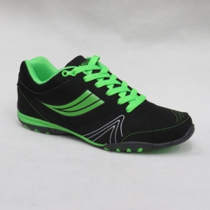 Buty sportowe damskie na płaskim (37-42) 9913-3 BL/GREEN