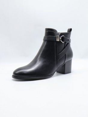 Botki damskie ocieplane na obcasie (36-41) YCC-25 BLACK