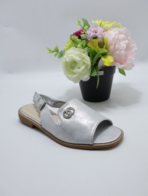 Sandały damskie na płaskim (36-41) 0634 SILVER