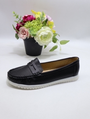 Półbuty damskie na płaskim (36-41) 5839 BLACK