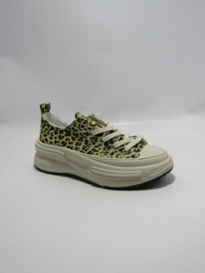 Trampki damskie na płaskim (36-41) SW013 LEOPARD