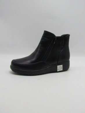 Botki damskie ocieplane na płaskim (36-42) 8140-1 BLACK