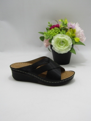 Klapki damskie na koturnie (36-41) N24-060 BLACK