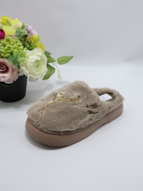 Kapcie damskie ocieplane (36-41) YL-320 KHAKI