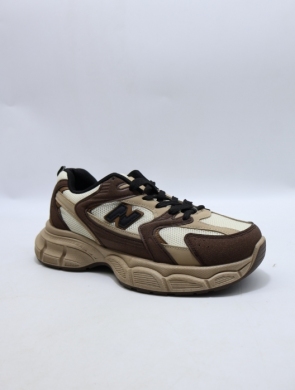Buty sportowe damskie na płaskim (36-41) 23043 COFFE