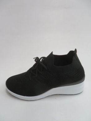 Buty sportowe damskie na koturnie (36-41) BO701 BLACK