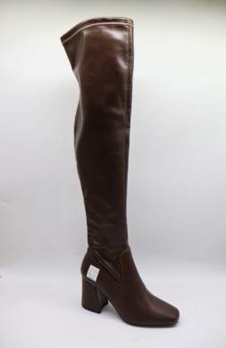 Kozaki damskie na obcasie (36-41) LQ42 COFFE