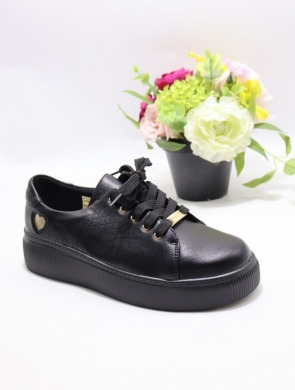 Buty sportowe damskie na płaskim (36-41) 6758 BLACK