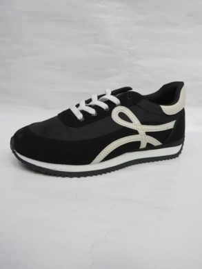 Buty sportowe damskie na płaskim (36-41) 8728 BLACK