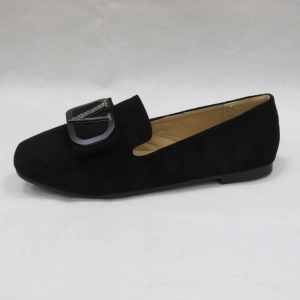Mokasyny damskie na płaskim (36-41) ABC207 BLACK