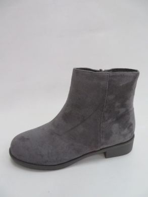 Botki damskie jesienne na płaskim (36-41) 2005-737 GREY