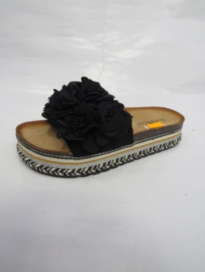 Klapki damskie na koturnie (36-41) LS065 BLACK
