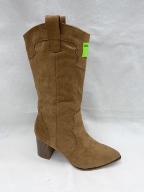 Kozaki damskie na obcasie (36-41) 8615A CAMEL