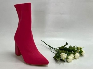 Kozaki damskie jesienne na obcasie (36-41) JRX2108 PINK