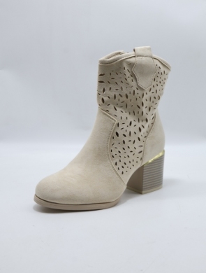 Botki damskie na obcasie (36-41) A3202 BEIGE