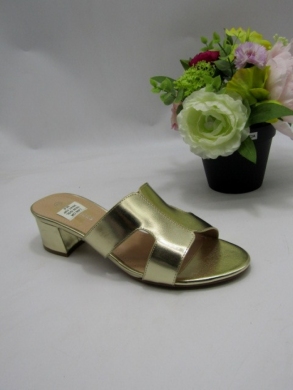 Klapki damskie na obcasie (36-41) 1038 GOLD