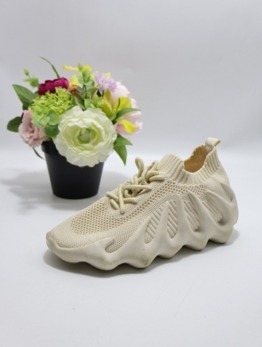 Buty sportowe damskie na płaskim (36-41) 8831 BEIGE