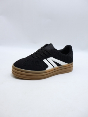 Buty sportowe damskie na płaskim (36-41) C3902 BLACK