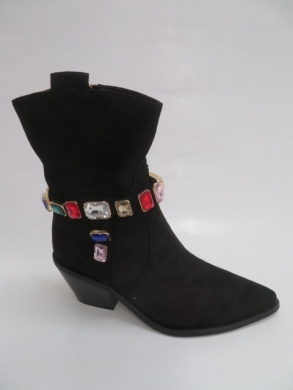 Botki damskie jesienne na obcasie (36-41) LA22 BLACK