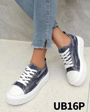 Trampki damskie na koturnie (36-41) UB16P NAVY