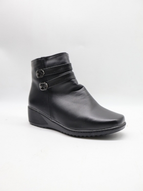 Botki damskie ocieplane na koturnie (36-42) FX23-11 BLACK