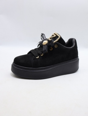 Buty sportowe damskie na płaskim (36-41) GA8813 BLACK