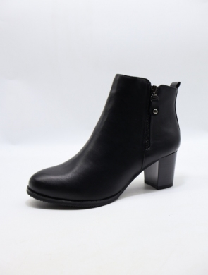 Botki damskie ocieplane na obcasie (36-41) B9142 PU