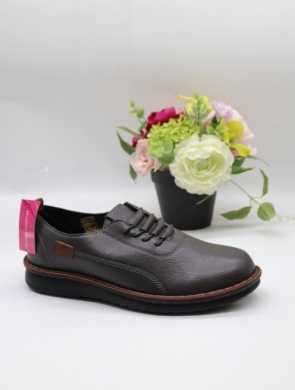 Półbuty damskie na płaskim (36-42) 25109-2 GREY