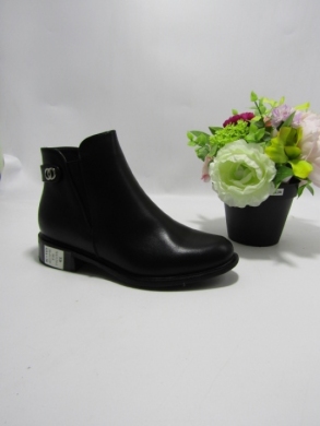 Botki damskie na płaskim (36-41) SA3129-1 BLACK