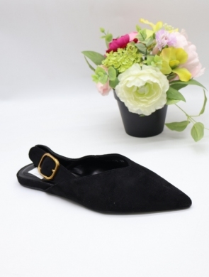 Sandały damskie na płaskim (36-41) 77-712 BLACK