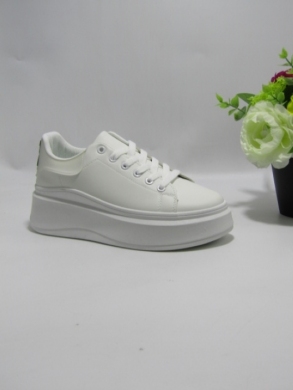 Buty sportowe damskie na płaskim (36-41) 8922 WHITE